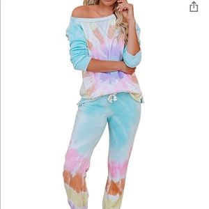 NWOT 2 pc Tie Dye Jogger Set